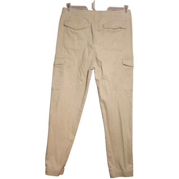 Vintage Y2K Plugg Cargo Pants Jeans Boys XL Drawstring Elastic Waist Pockets - Picture 3 of 5